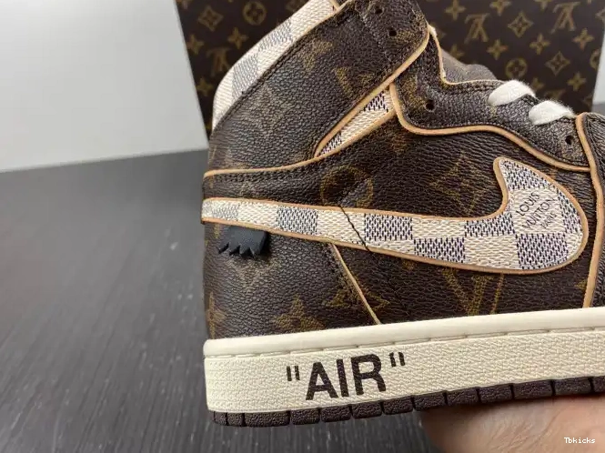 Rep TBK LV Air 1 OFF-WHITE Jordan x 0505